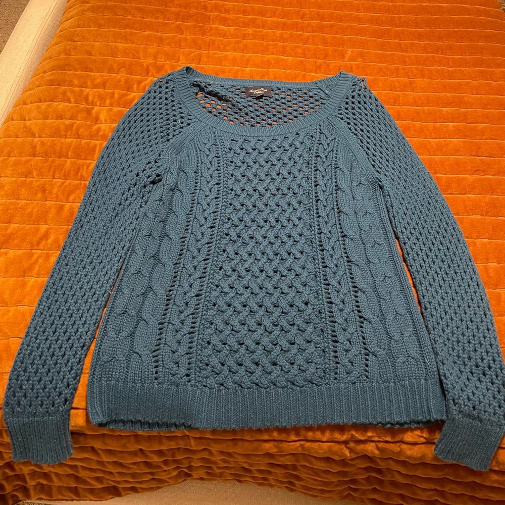 Blue American Eagle sweater